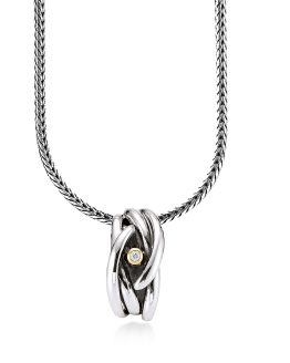 Aagaard sølv collier kæde med vedhæng - 11333863-45 - Aagaard