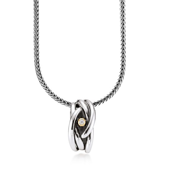 Aagaard sølv collier kæde med vedhæng - 11333863-45 - Aagaard