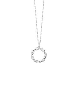 Aagaard Snoet cirkel halskæde i sølv - 1680-S-S45-45 - Aagaard