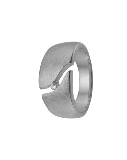Aagaard sølv ring med zir - 1800-S-S01 Sølv m/cz 54 - Aagaard