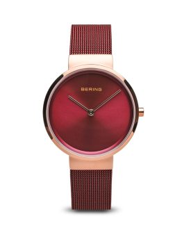 BERING Classic dameur i farven rosaguld/rød 14531-363 - Bering