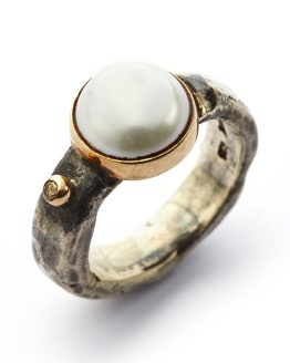 By Birdie Ring Antique Pearl & Diamond - 50110100P ferskvp. 0