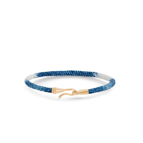 Ole Lynggaard Life armbånd - blå guld - A3040-401 Blue Jeans / 18 kt 17 cm - Ole Lynggaard