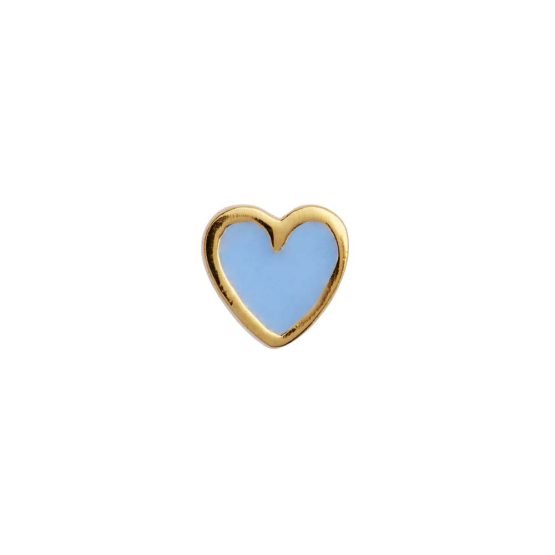 Stine A Petit Love Heart Light Blue ørestik - 1181-02-Light - Stine A