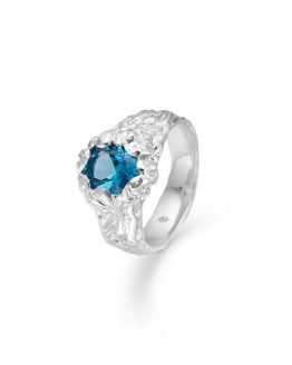 Studio Z Forest sølv ring med blå sten - 7147848 7147848 sølv 56 - Studio Z